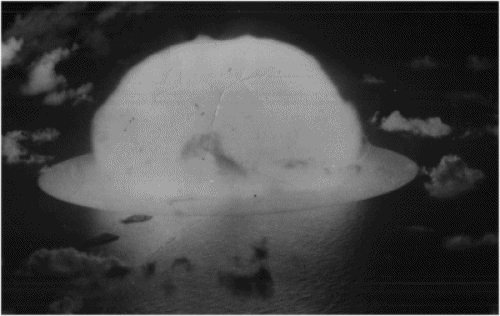 A-bomb blast at Eniwetok - April/May 1951