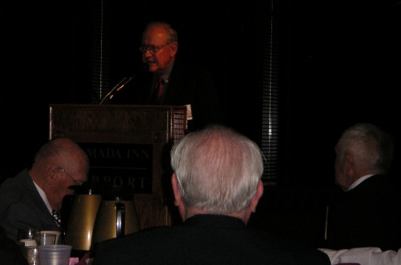 Jim Sagerholm gives historical insights at banquet