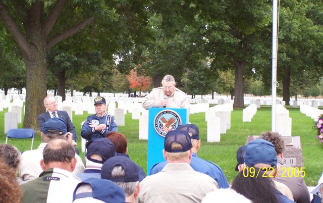 Charles Holland at Memorial Service - Fort Snelling National Cemetary 