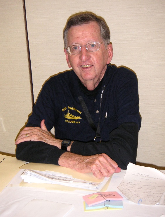 President USS Sproston Reunion Group - Jim Marlatt -Hospitality Room