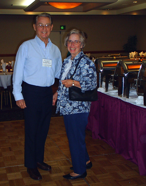 Jerry & Joyce Tannahill at the breakfast buffet - Seattle, Washington
