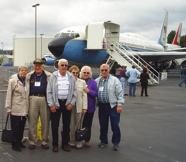 Irene & Tony Filosa, Richard Rouner & Mel Miceli, and ? at the Museum of Flight - Seattle, Washington