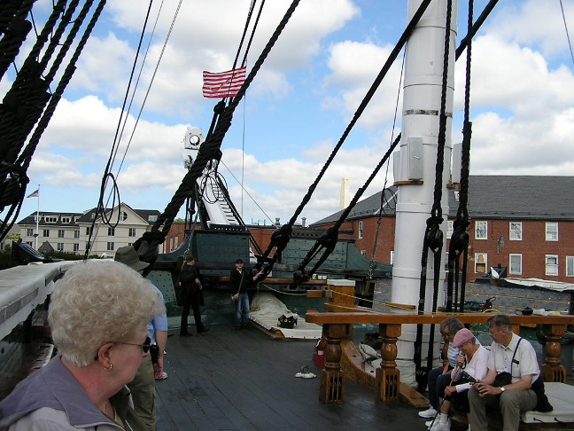 Gerry Vesterman aboard the USS Constitution