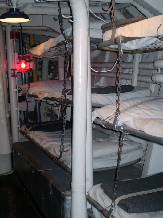 Racks aboard the USS Cassin Young (DD-793)