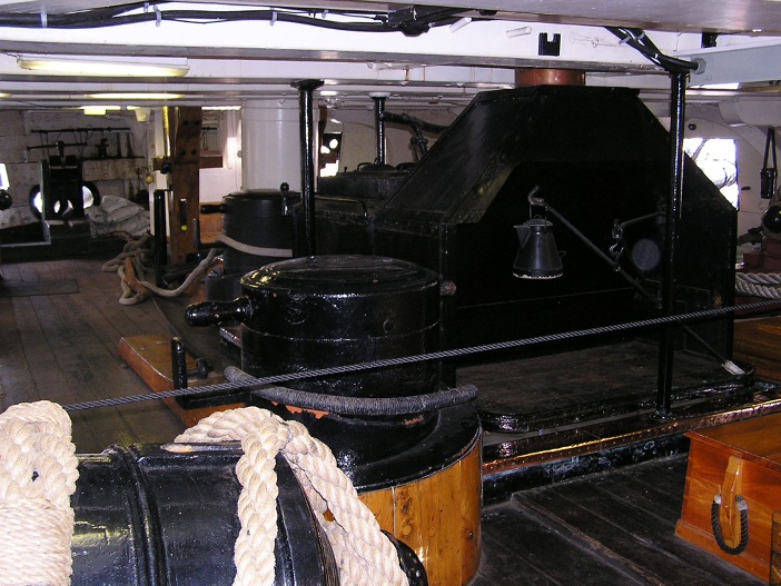 USS Constitution stove & "kitchen" facilities