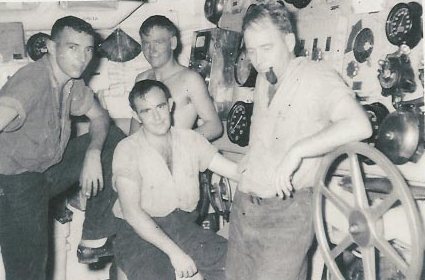 USS Sproston forward engine room 1953-1954