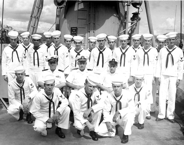 Fox Division aboard the USS Sproston - 1957