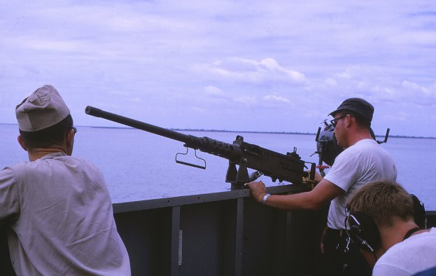 USS Sproston (DD-577) .50 caliber machine gun - 1966