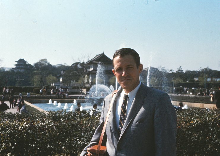 Lou Hettel at Wadakura Fountain Park, Tokyo - April 1966