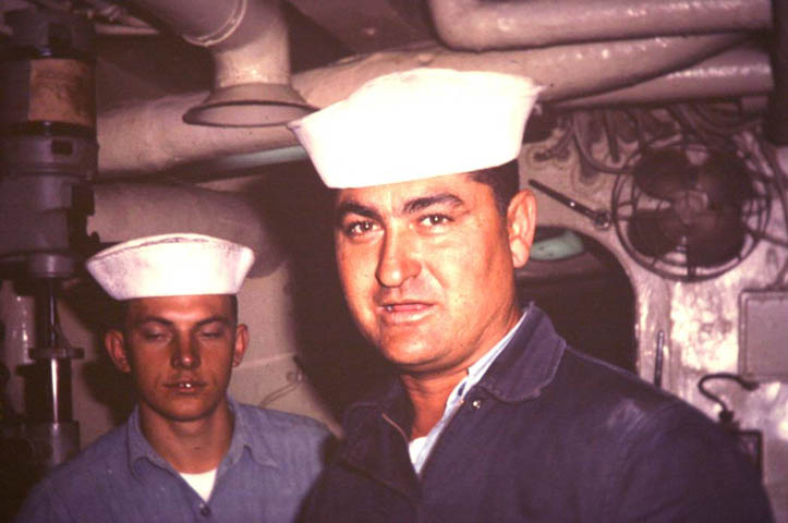 SF2 Munoz aboard the USS Sproston 