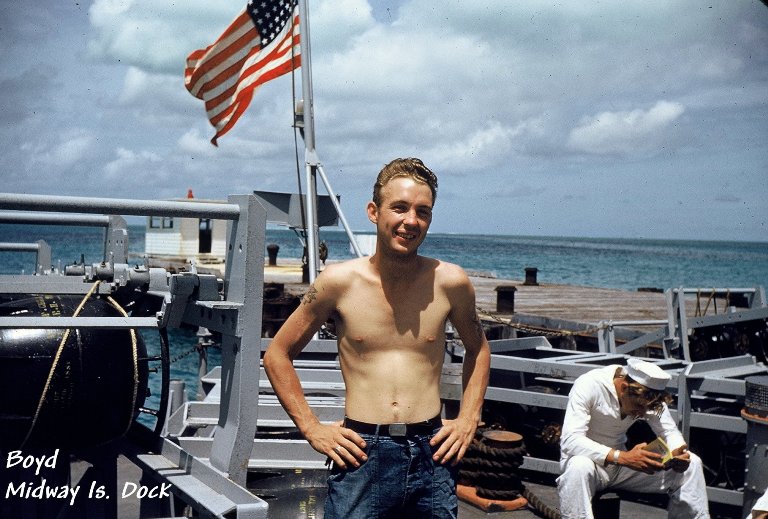 Boyd on the USS Sproston