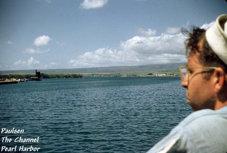 Paulsen looking out at The Channel - Pearl Harbor