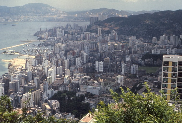 View from Victoria peak - Hong Kong 1967