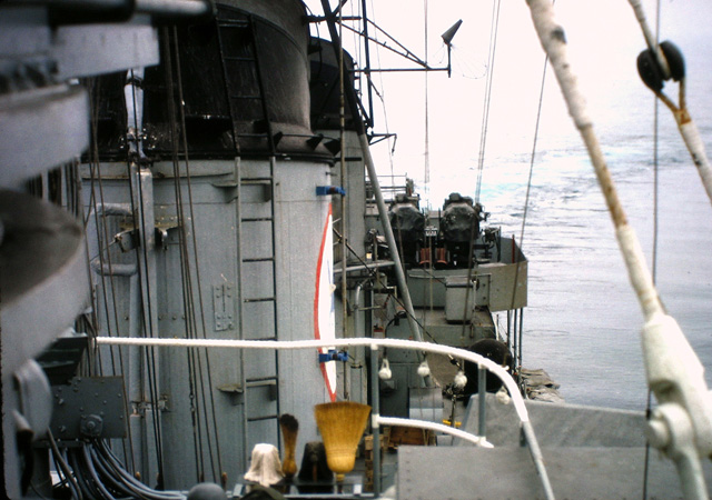 Port side aft - USS Sproston - 1967