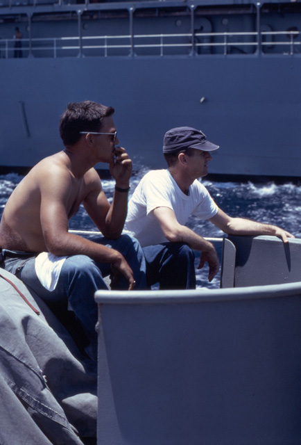SN J. Breaux & PN1 K. Roberts - USS Sproston 1967