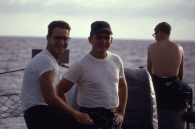 RM1 M. Chevalier & QM3 Bert Gerger - USS Sproston 1967