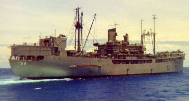 USS Isle Royal (AD-29) during Westpac -1963