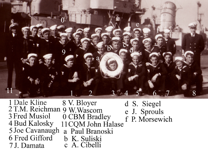 USS Sproston Plank Owners - 1945