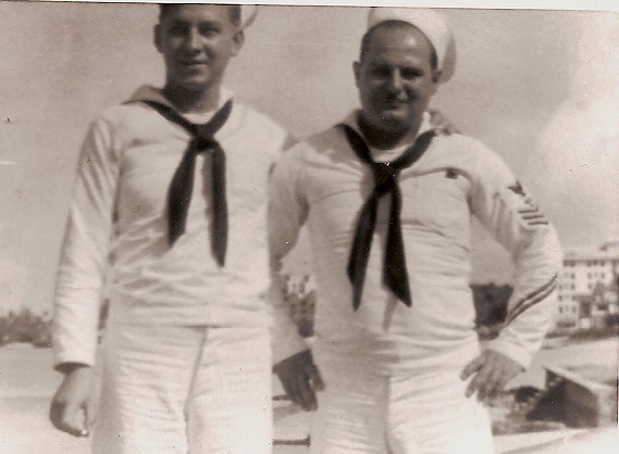 Alex Morsewich & unidentified sailor