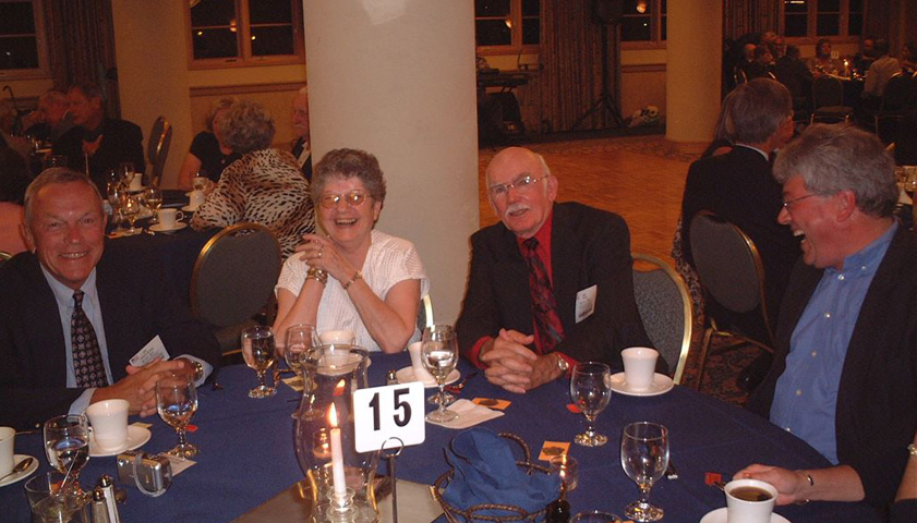 Jim Poe & Wife with Jim Holycross & others at Banquet - San Diego, California