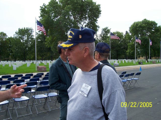 Ken Landry at Memorial Service at Fort Snelling National Cemetary