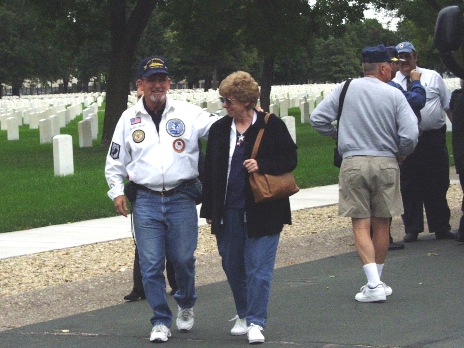 Orville and Ruth Amos at Fort Snelling Cemetery