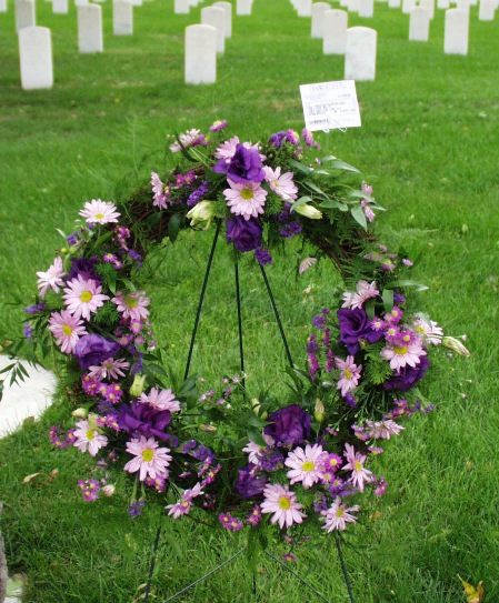 Wreath Placed during Memorial Ceremony at Fort Snelling Cemetery