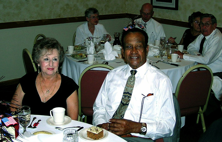 Nancy Roff and Henry Johnson at the reunion banquet - Branson, Missouri