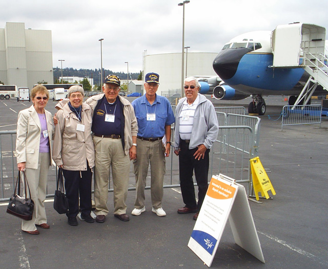 Mel Miceli, Irene & Tony Filosa, Ken Landry and Richard Rouner  at the Museum of Flight - Seattle, Washington