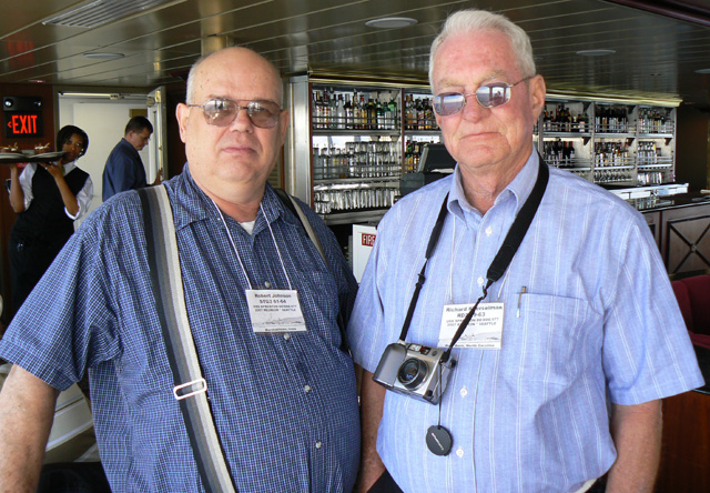 Robert (R.F.) Johnson & Richard Korselman aboard the Royal Argosy - Seattle, Washington