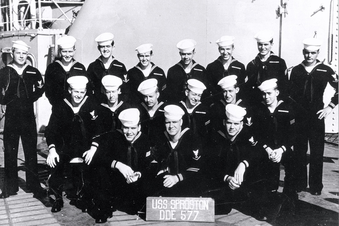 All the Brothers aboard the USS Sproston - 1953