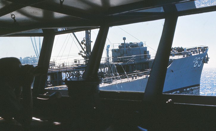 Along side the oiler USS Chipola (AO-63) - March 1966 