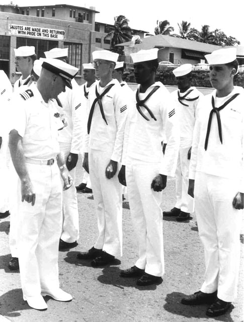 USS Sproston (DD-577) Personal Inspection, Baker Pier, Honolulu, Hawaii - 1966