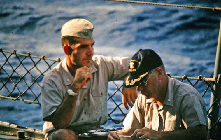 USS Sproston XO and CO - Vietnam 1966