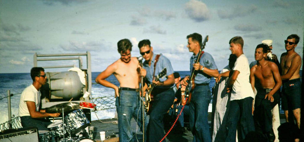 Fantail Party aboard the USS Sproston - Vietnam 1966
