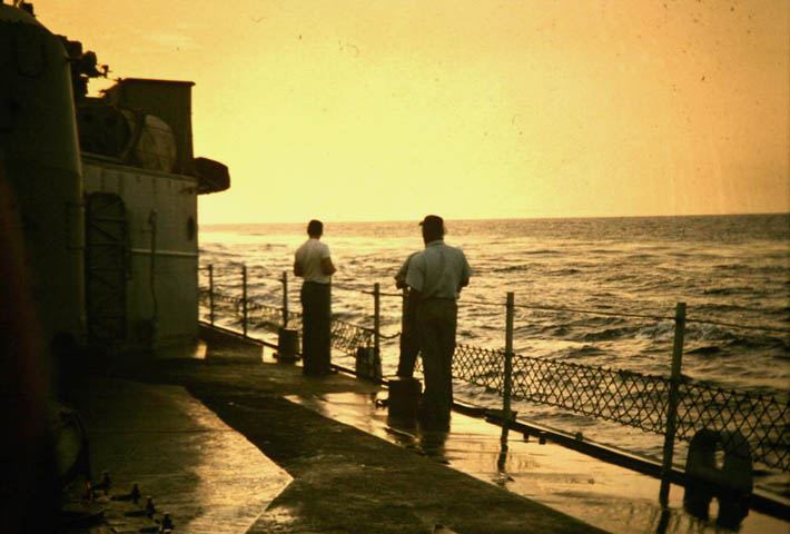 Fantail Sunset, USS Sproston - Vietnam 1966