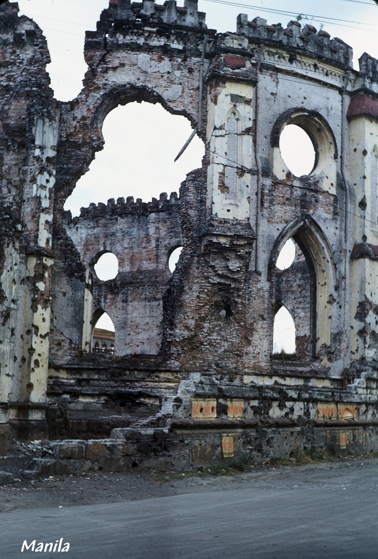 Bombed Cathedral - Manila
