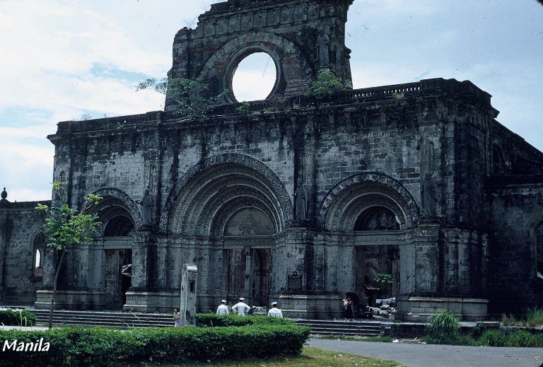Bombed Roman Catholic Cathedral of Manila