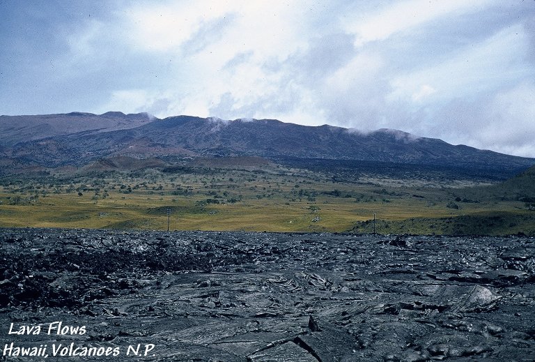 Lava Flows at Volcanoes National Park