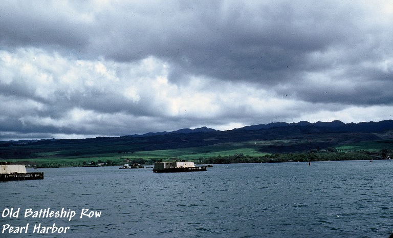 Old Battleship Row - Pearl Harbor