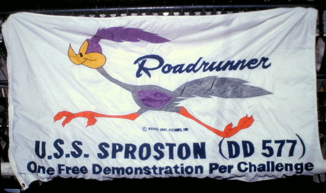 Roadrunner flag donated by Warner Bros. Pictures - 1967