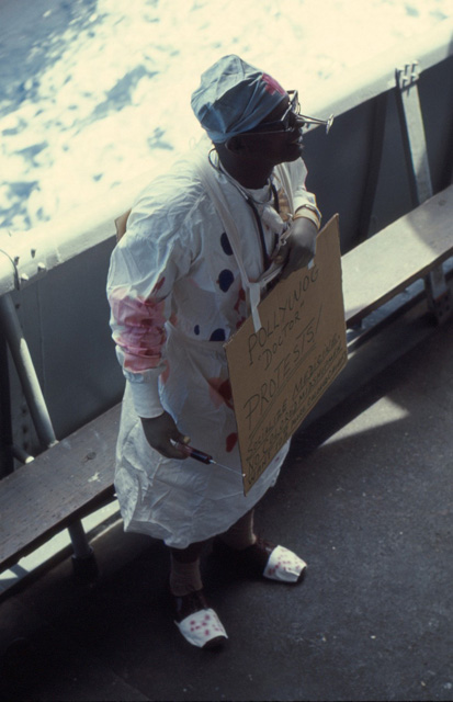 HMC J. Fernandez crossing the equator - USS Sproston 1967