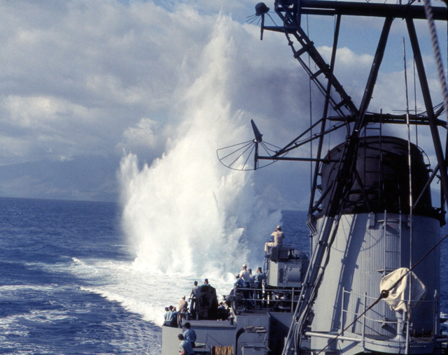 Depth Charge Test - USS Sproston 1967
